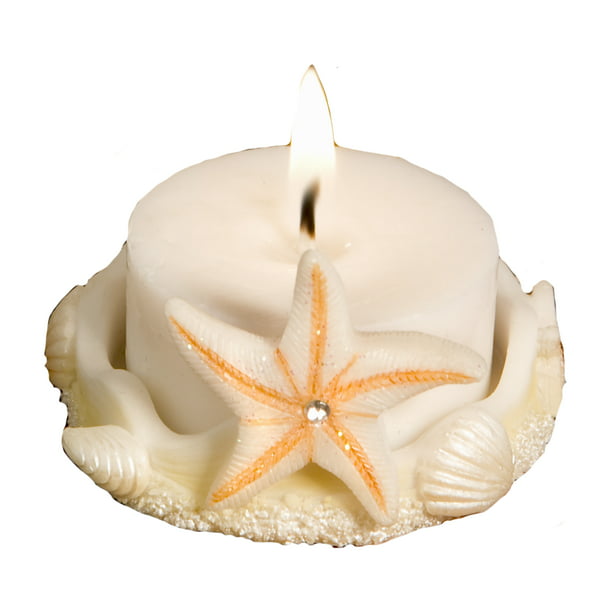 60 Starfish Design Candle Favors Beach Theme Wedding Favor Bridal Shower